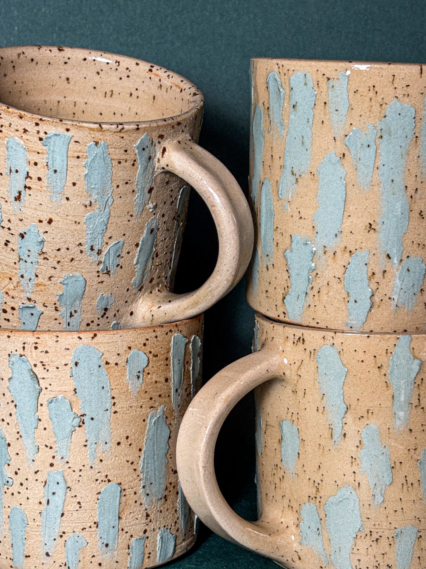 Classic mug blue rain