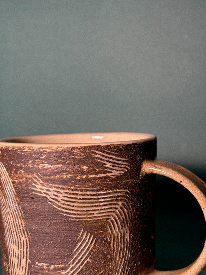 Classic mug Brown Texture